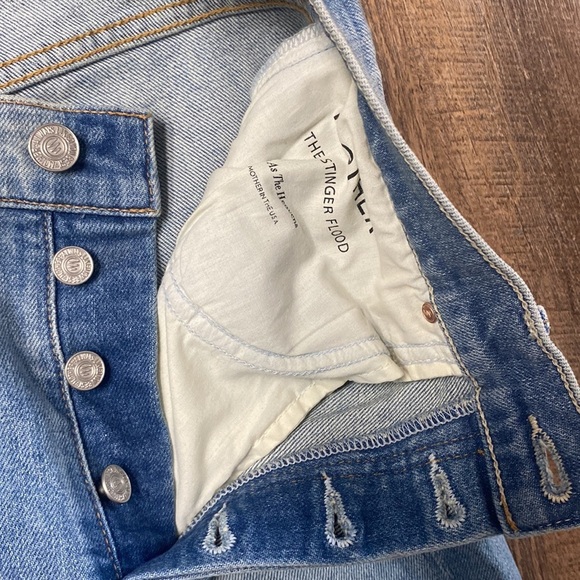 MOTHER STINGER FLOOD IN HIGH AS THE HEAVENS STRAIGHT SKINNY,HIGH RISE,BUTTON FLY - Picture 14 of 16